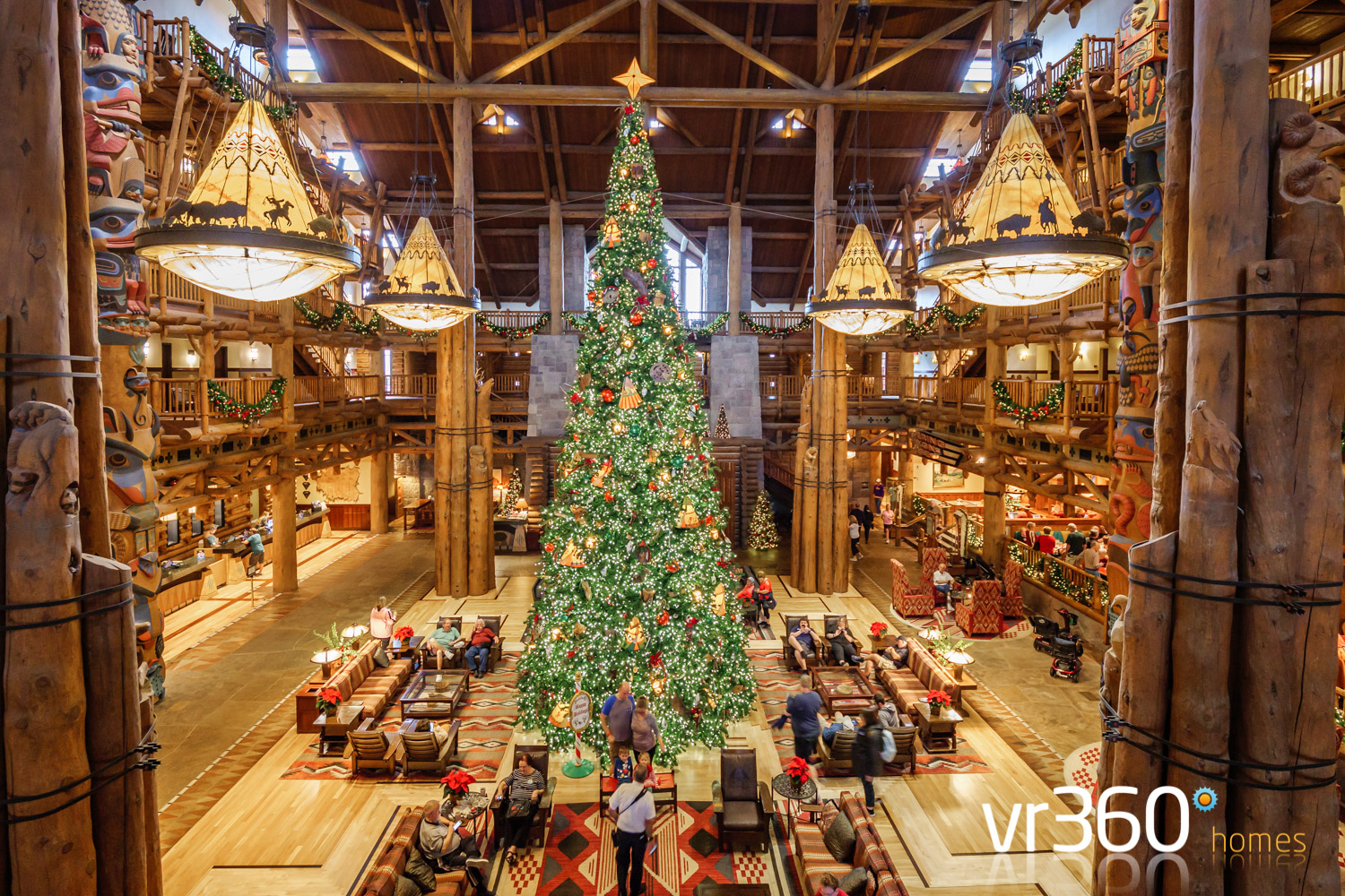 Disney's Wilderness Lodge at Christmas