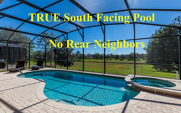 TRUE South Facing Pool with No Rear Neighbors