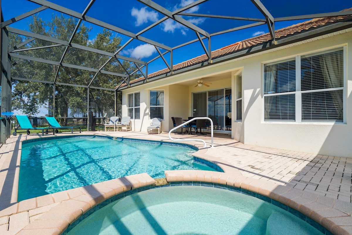 South West Facing Pool and Spa